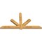 Ekena Millwork Kennewick Rough Sawn Timber Gable Bracket, Western Red Cedar, 96"W x 52"H x 4"D x 6"F, 13/12 Pitch GBW096X52X0406KEN00RWR - alternate 4